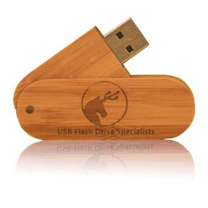 Wood Twister USB Flash Drive